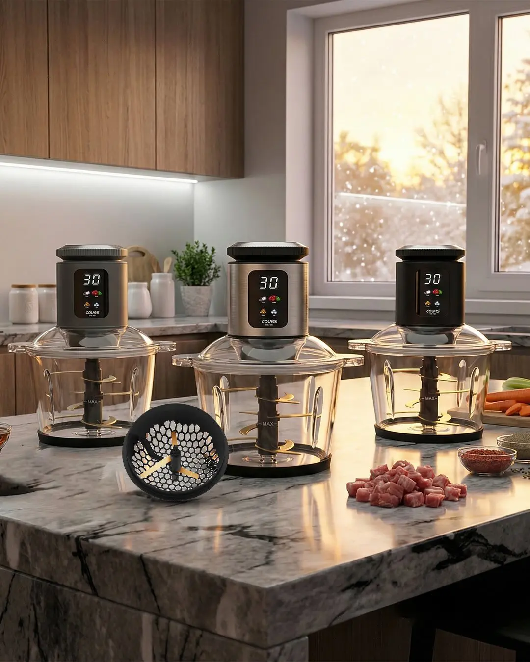 خردکن کورس آلمان 9 تیغه تیتانیوم لمسی اصل (1) خردکن کورس آلمان 9 تیغه تیتانیوم لمسی اصل